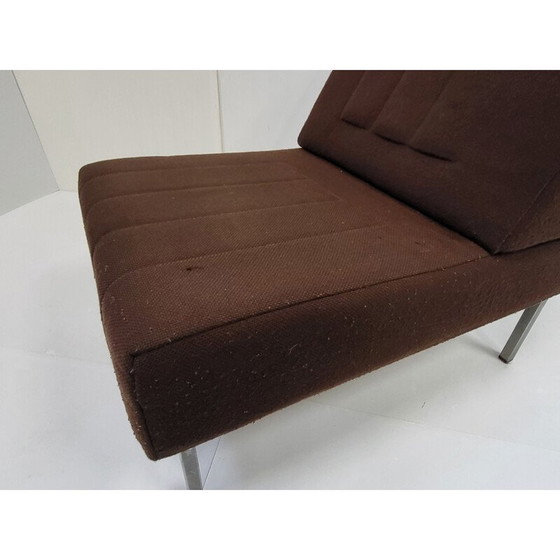 Image 1 of Poltrona vintage in tessuto marrone