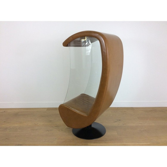 Image 1 of Sedia girevole in vetro vintage, 1970