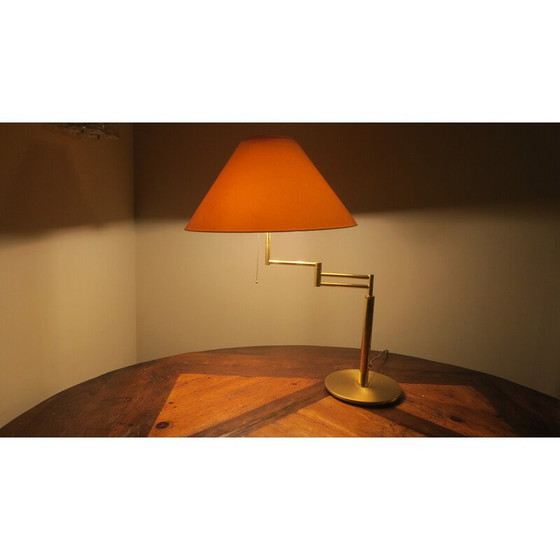 Image 1 of Vintage brass table lamp by Relux Milano, Italy 1970
