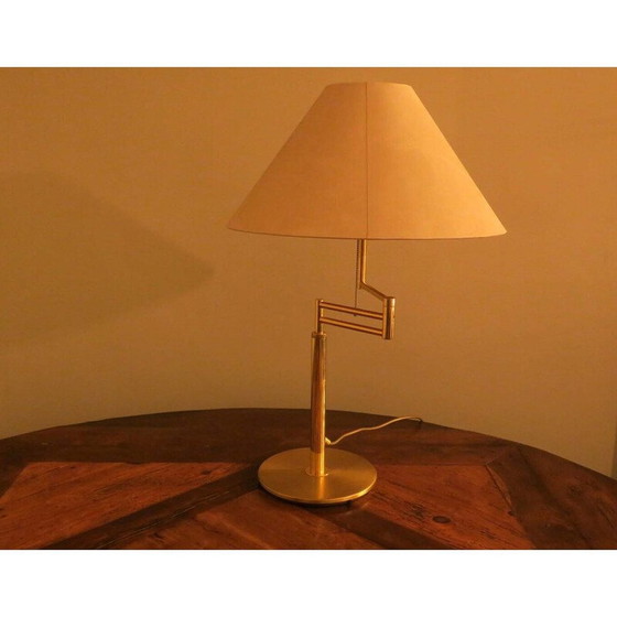 Image 1 of Vintage brass table lamp by Relux Milano, Italy 1970