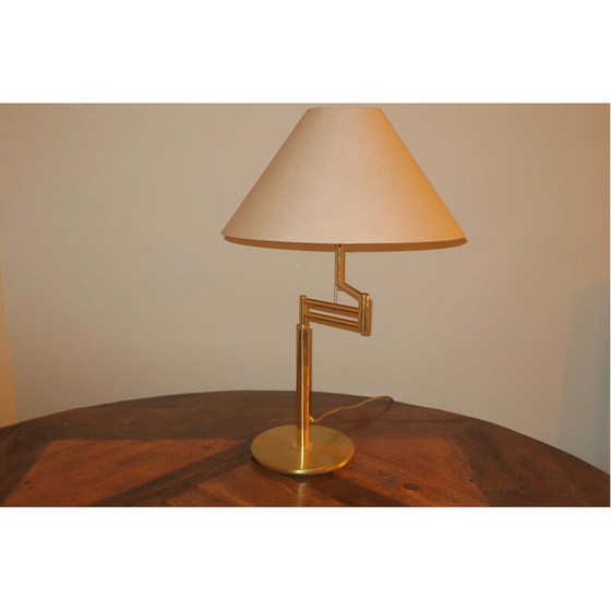 Image 1 of Vintage brass table lamp by Relux Milano, Italy 1970