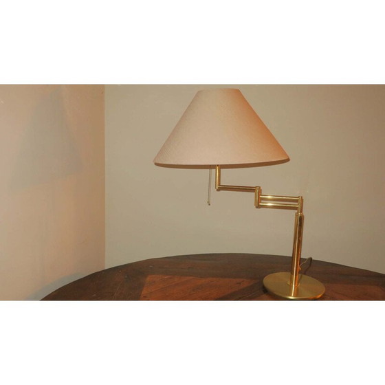 Image 1 of Vintage brass table lamp by Relux Milano, Italy 1970