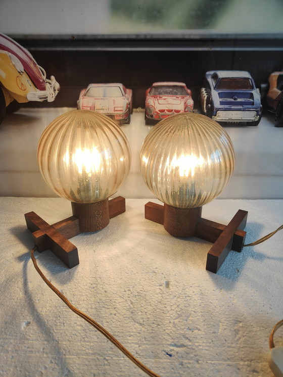 Image 1 of 2x Mid century table lamps