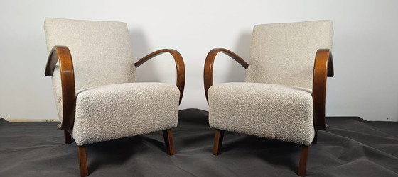 Image 1 of 2x Jindřich Halabala Armchairs