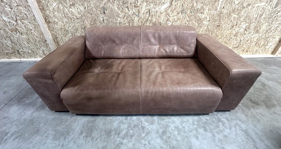 Image 1 of Molinari Leather 2 1/2 Seater Sofa.