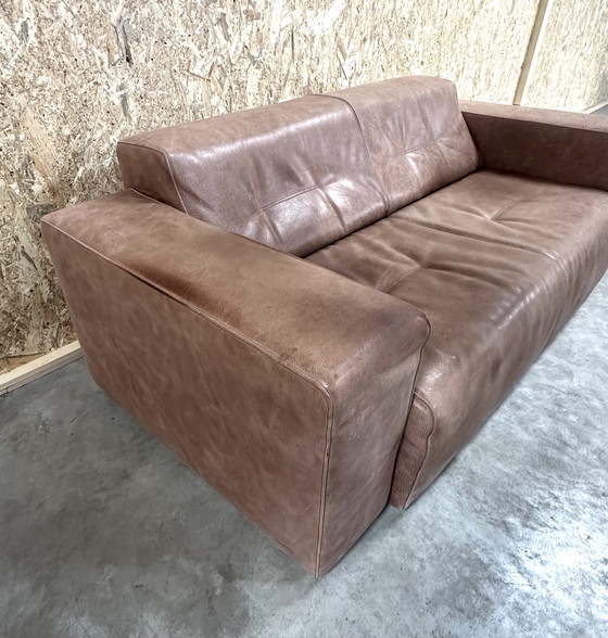 Image 1 of Molinari Leather 2 1/2 Seater Sofa.