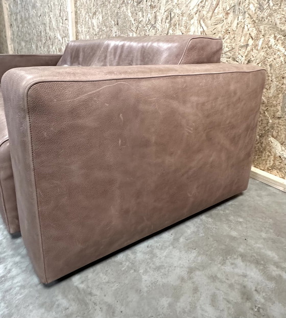 Image 1 of Molinari Leather 2 1/2 Seater Sofa.