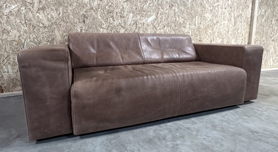 Image 1 of Molinari Leather 2 1/2 Seater Sofa.