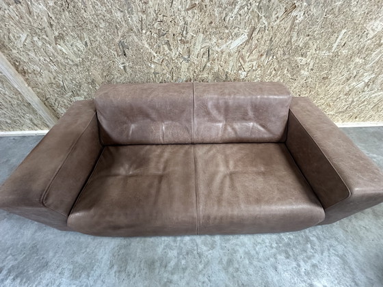 Image 1 of Molinari Leather 2 1/2 Seater Sofa.