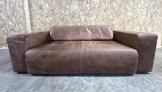 Image 1 of Molinari Leather 2 1/2 Seater Sofa.