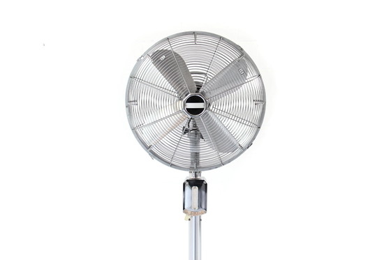 Image 1 of Luxury CINNI Design pedestal fan /Stand-Ventator in chrome with oscillation and 3 speeds, USA 1920s