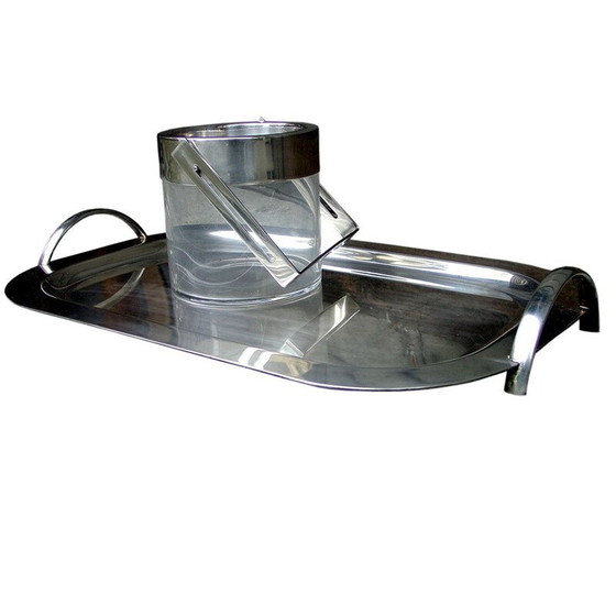 Image 1 of Vintage ice bucket and tray by Lino Sabattini, Italy 1970