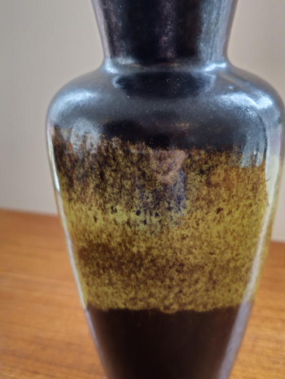 Image 1 of Vintage West Germany Scheurich Vase Green Brown