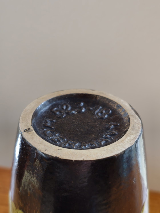 Image 1 of Vintage West Germany Scheurich Vase Green Brown