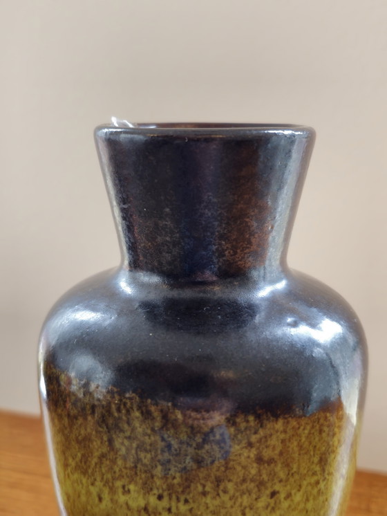 Image 1 of Vintage West Germany Scheurich Vase Green Brown