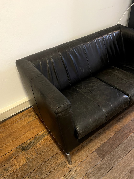 Image 1 of Montis Kubik sofa black leather