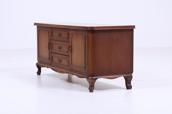 Image 1 of Chippendale style dressing table | Elegant design with folding mirror and drawers | Vintage dresser mirror wood