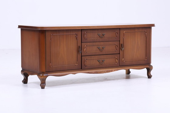 Image 1 of Chippendale style dressing table | Elegant design with folding mirror and drawers | Vintage dresser mirror wood