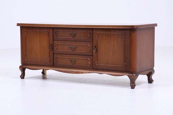 Image 1 of Chippendale style dressing table | Elegant design with folding mirror and drawers | Vintage dresser mirror wood