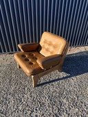 Vintage brutalist chair easy chair