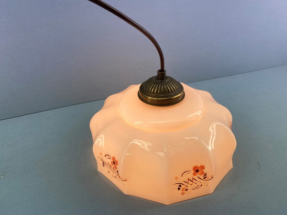 Image 1 of Lampada a sospensione Art Déco rosa