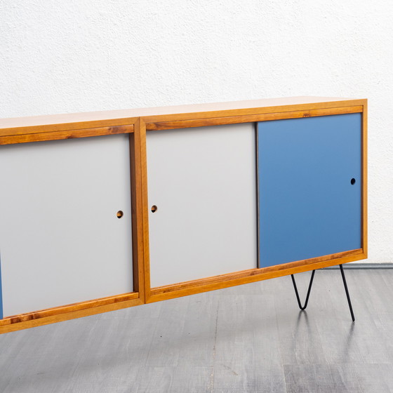 Image 1 of 1960s Sideboard with reversible doors, teak, restored