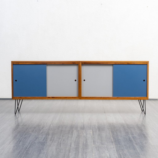 1960s Sideboard with reversible doors, teak, restored