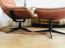 Turner Bodilson armchair + footstool