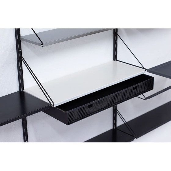 Image 1 of Vintage metal wall unit by Tjerk Reijenga for Pilastro, Holland 1960