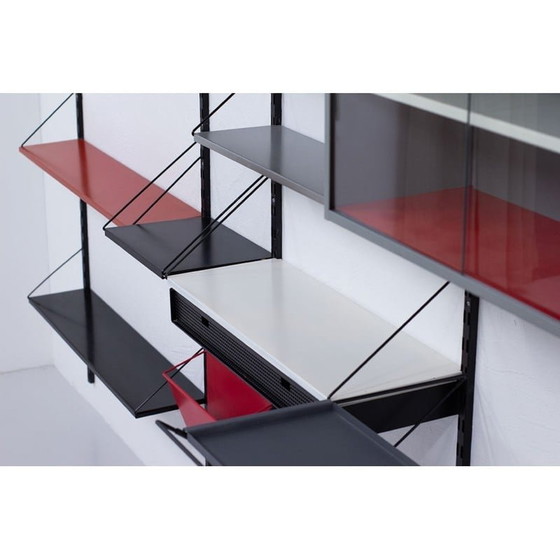 Image 1 of Vintage metal wall unit by Tjerk Reijenga for Pilastro, Holland 1960