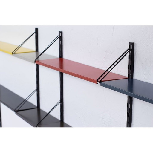 Vintage metal wall unit by Tjerk Reijenga for Pilastro, Holland 1960