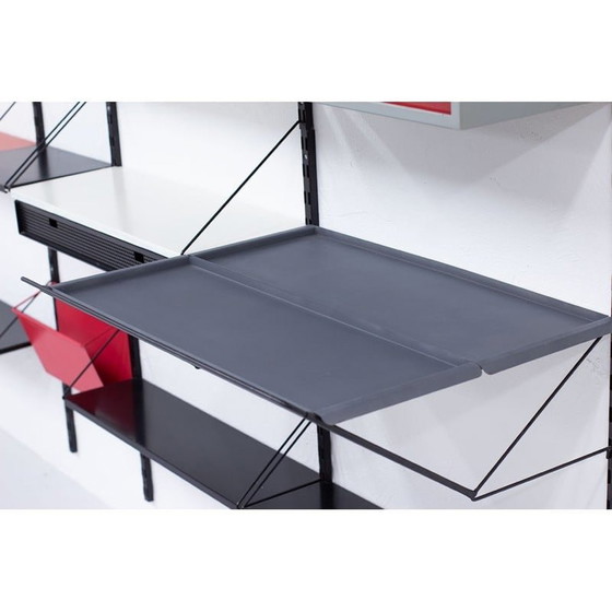 Image 1 of Vintage metal wall unit by Tjerk Reijenga for Pilastro, Holland 1960