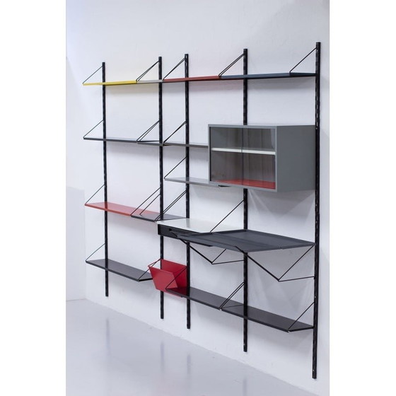 Image 1 of Vintage metal wall unit by Tjerk Reijenga for Pilastro, Holland 1960