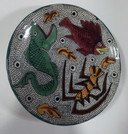 Piatto da parete in ceramica • Piatto vintage • Nabeul • 1970