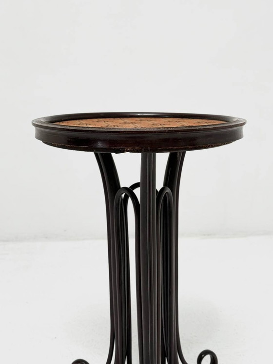 Image 1 of Salon table made of stained mahogany by Gebrüder Thonet, Vienna, 1900s