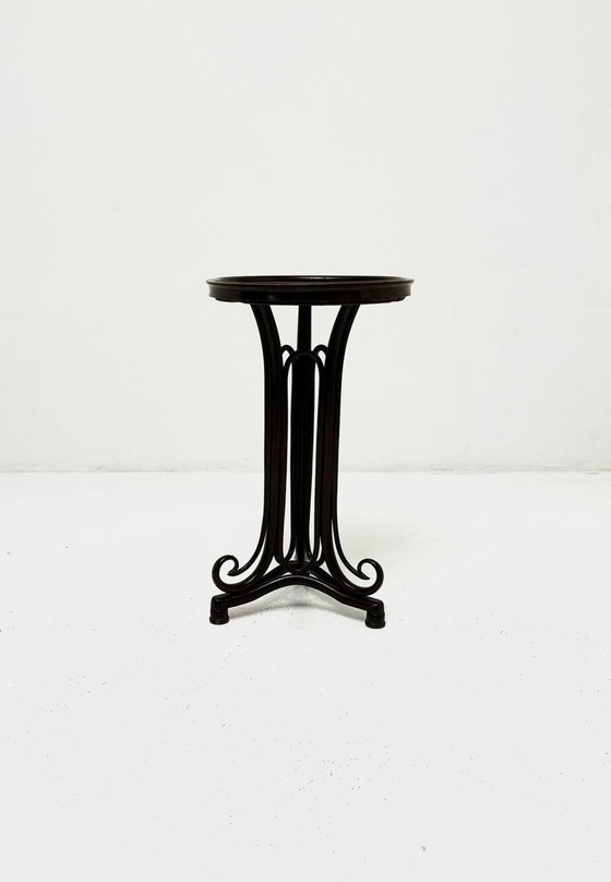 Image 1 of Salon table made of stained mahogany by Gebrüder Thonet, Vienna, 1900s