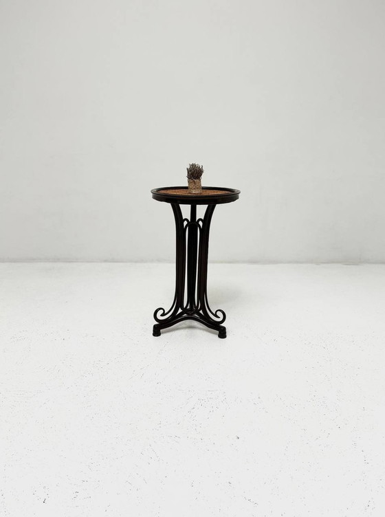 Image 1 of Salon table made of stained mahogany by Gebrüder Thonet, Vienna, 1900s