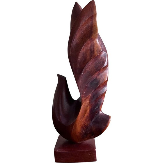 Image 1 of Scandinavian vintage bird sculpture in teak, 1960