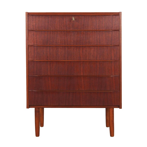 Teak Chest Of Drawers, Danish Design, 1970S, Production: Denmark