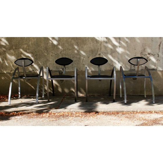 Image 1 of Set di 6 sedie da pranzo vintage di Kai Papritz, 1990