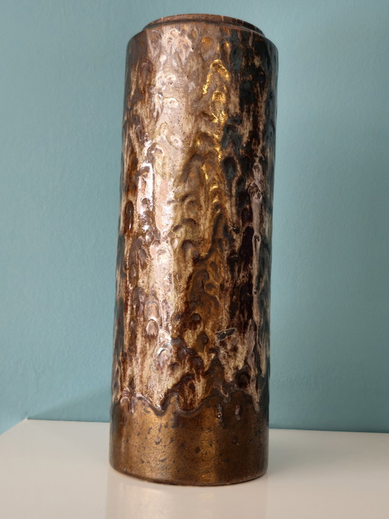 Image 1 of Vintage Scheurich West Germany Vase Vase Brown