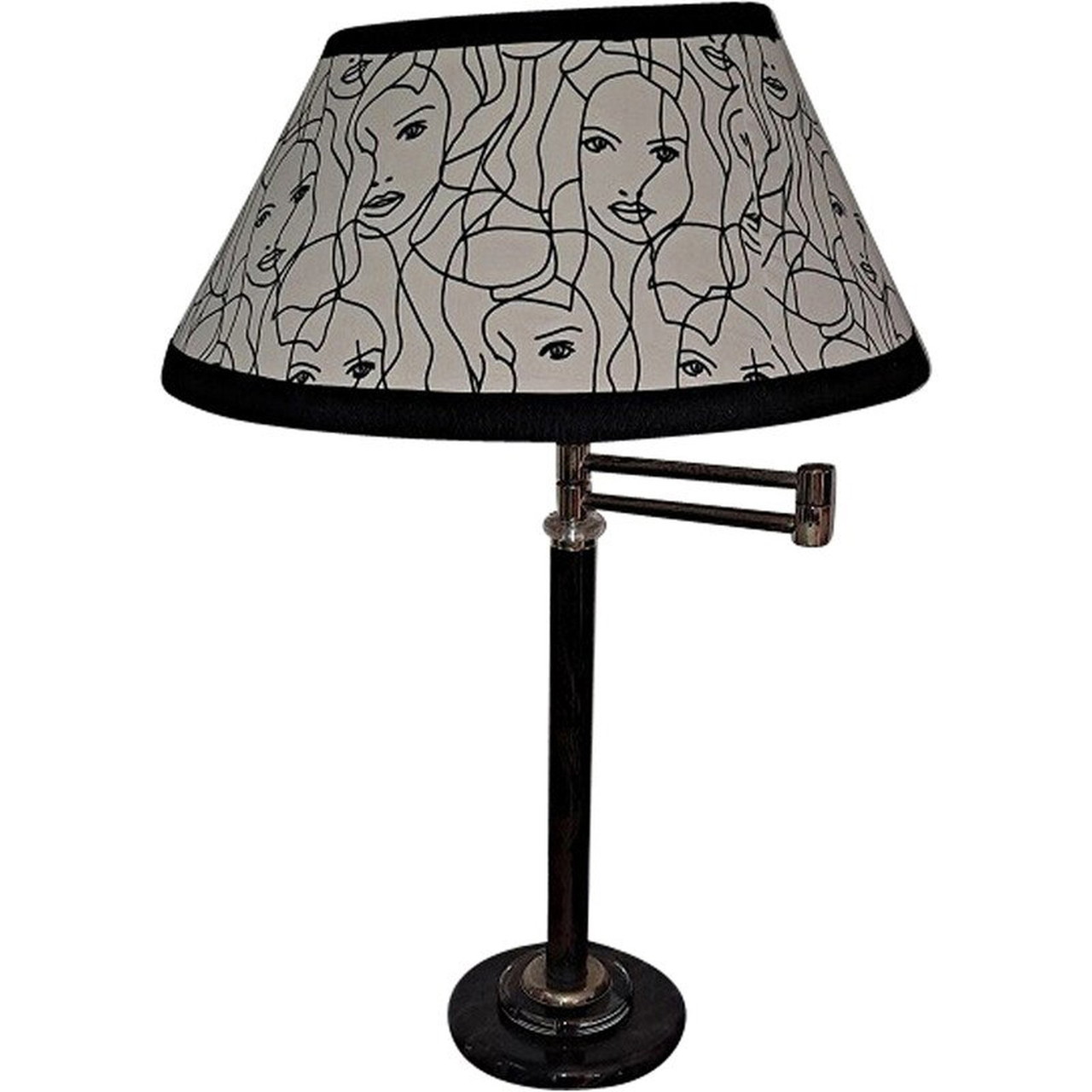 Atmosphere Globo Swing New World - Mappa Bianca E Grigia Con Base Oscillante - Pallone Decorativo Da Tavolo 19 Cm