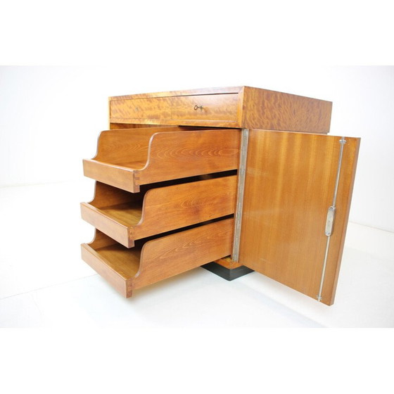 Image 1 of Vintage Art Deco wooden desk, Czechoslovakia 1930