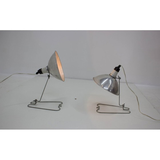 Image 1 of Pair of Vintage Industrial Wall or Table Lamps,  Max 500W    