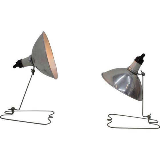 Image 1 of Pair of Vintage Industrial Wall or Table Lamps,  Max 500W    