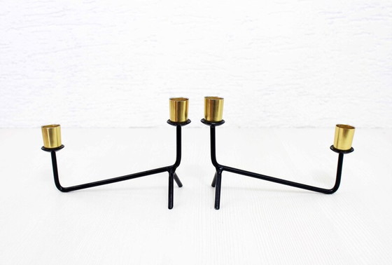 Image 1 of Design candlesticks duo from the 70s