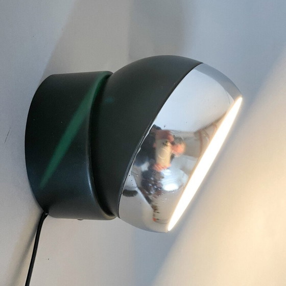 Image 1 of Vintage ceiling lamp in metal with chrome rim by Napako, Czechoslovakia 1980