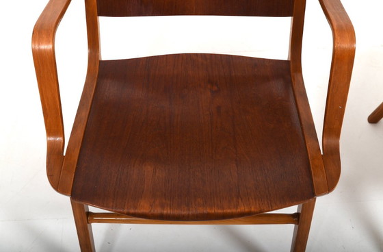 Image 1 of AX-Chairs in Teak by Orla Mølgaard & Peter Hvidt for Fritz Hansen, 1950s, Set of 2