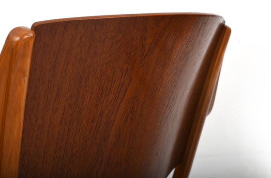 Image 1 of AX-Chairs in Teak by Orla Mølgaard & Peter Hvidt for Fritz Hansen, 1950s, Set of 2