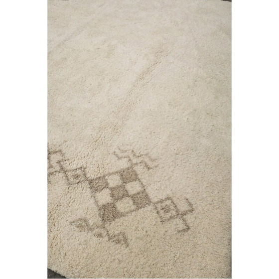 Image 1 of Vintage hand-knotted wool carpet from Beni Ourain, Morocco
